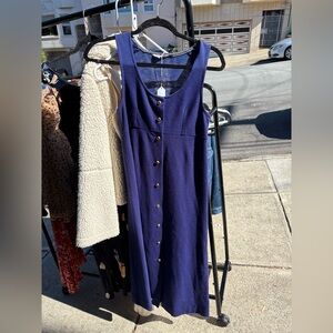 Vintage Fritzi Blue Sleeveless Dress